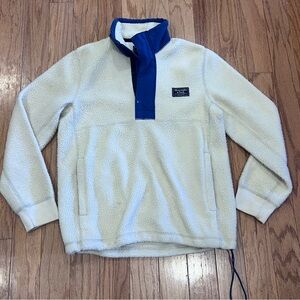 Abercrombie & Fitch White and Blue Men's Sweater